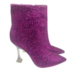 Nine West Glittering Pink Heeled Boots